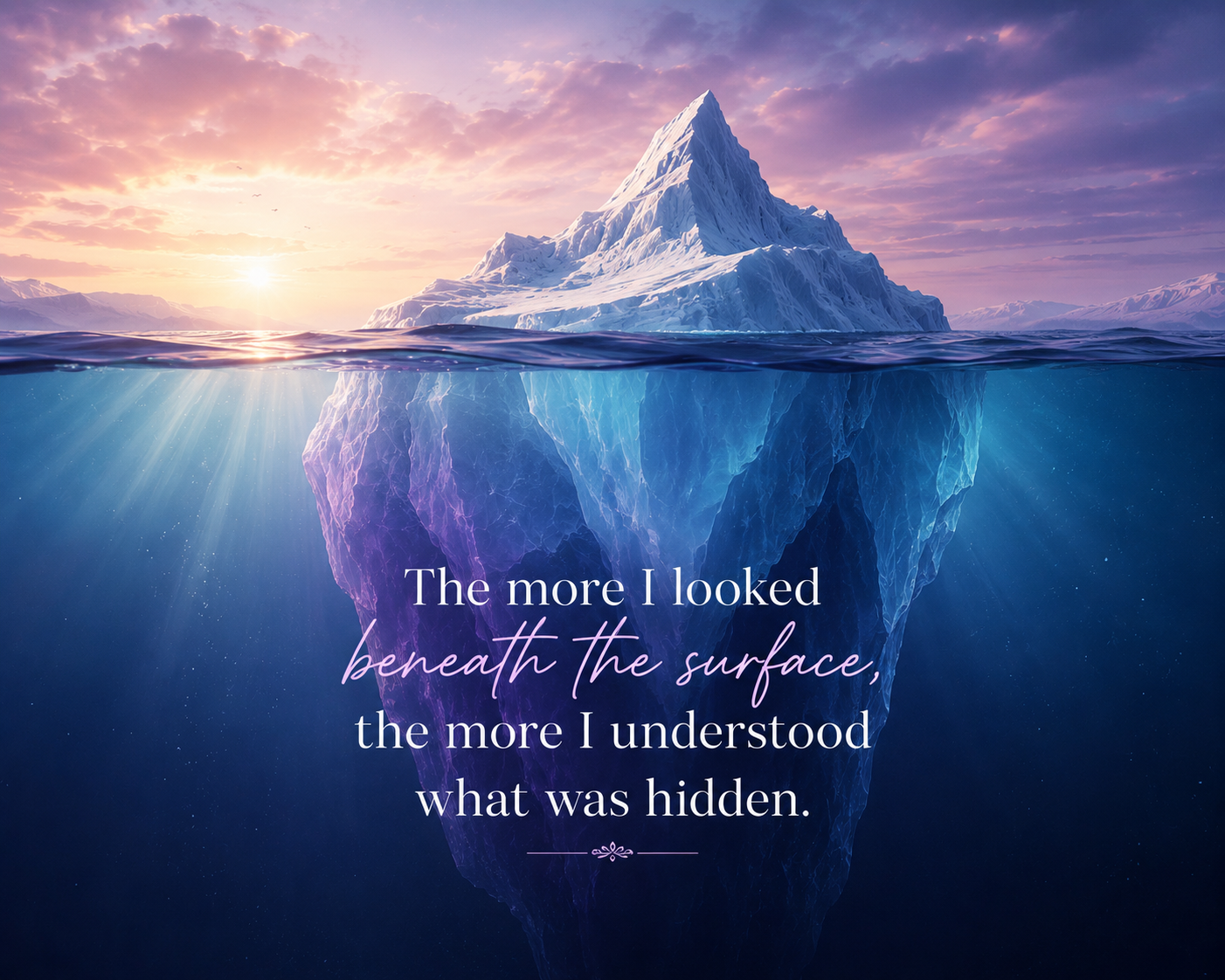 look beneath the surface